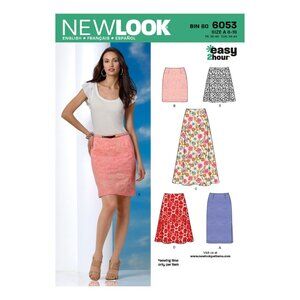 New Look Sewing Pattern‎ 6053 Skirt Easy to Sew Misses Size 8-18